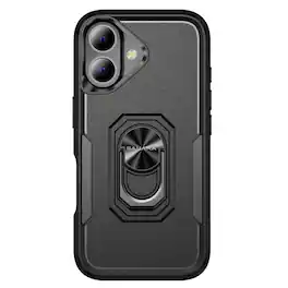 SaharaCase - Apple iPhone 17 Kickstand Case | Heavy Duty | Shock Absorbing Corners | Raider Series - Black