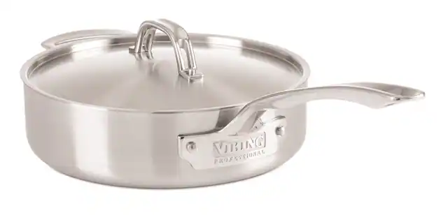 Angle. Viking - Professional 5 Ply 3.4 Qt.Sauté Pan - Satin.