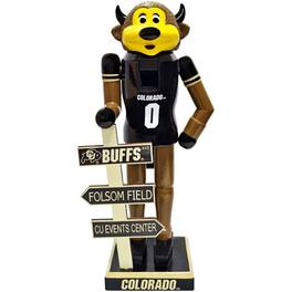 Santa's Workshop - Colorado Buffaloes 12" Mascot Nutcracker - Black