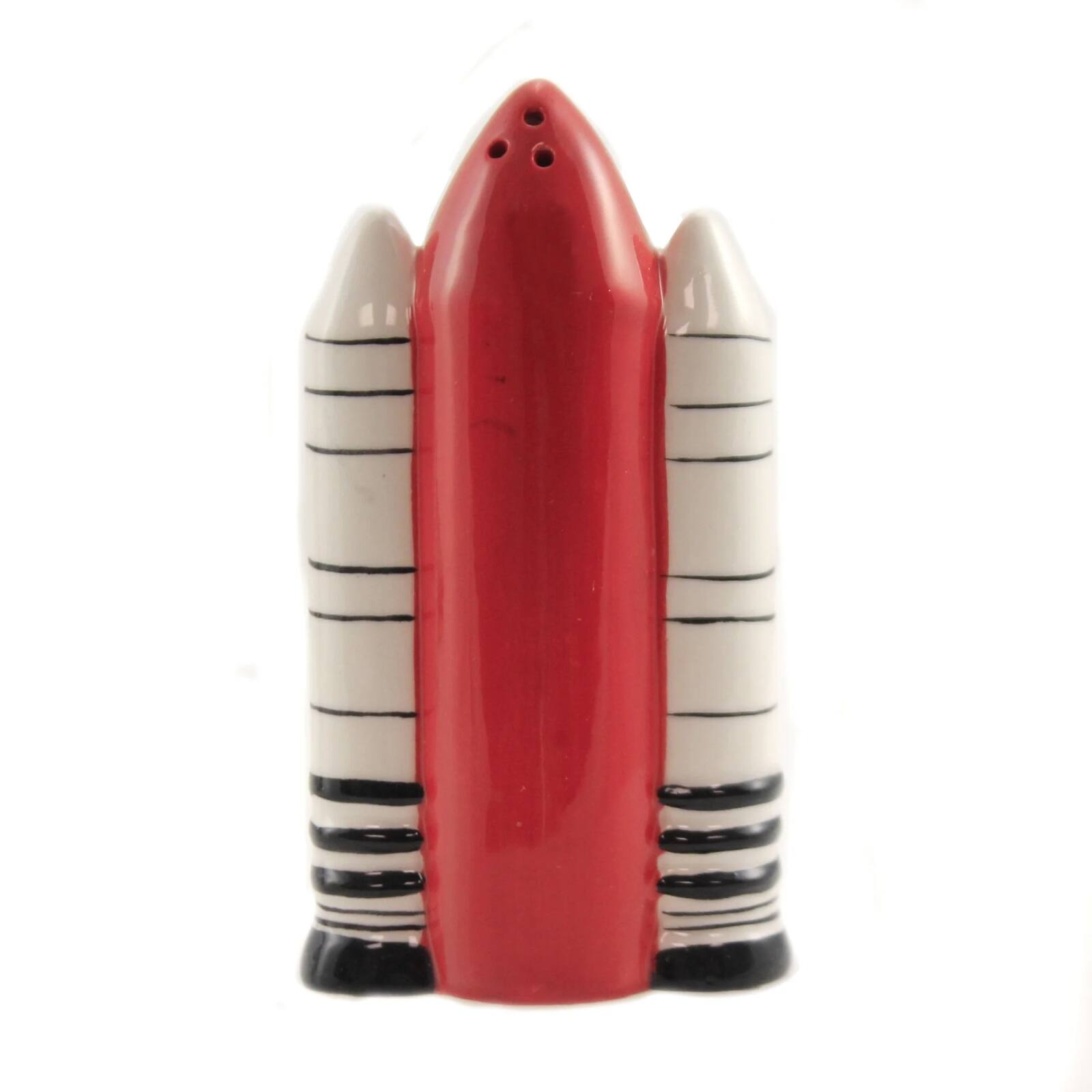 Back. Pacific Trading - Space Shuttle Attractives Ceramic Magnetic Salt Pepper Shaker - White.
