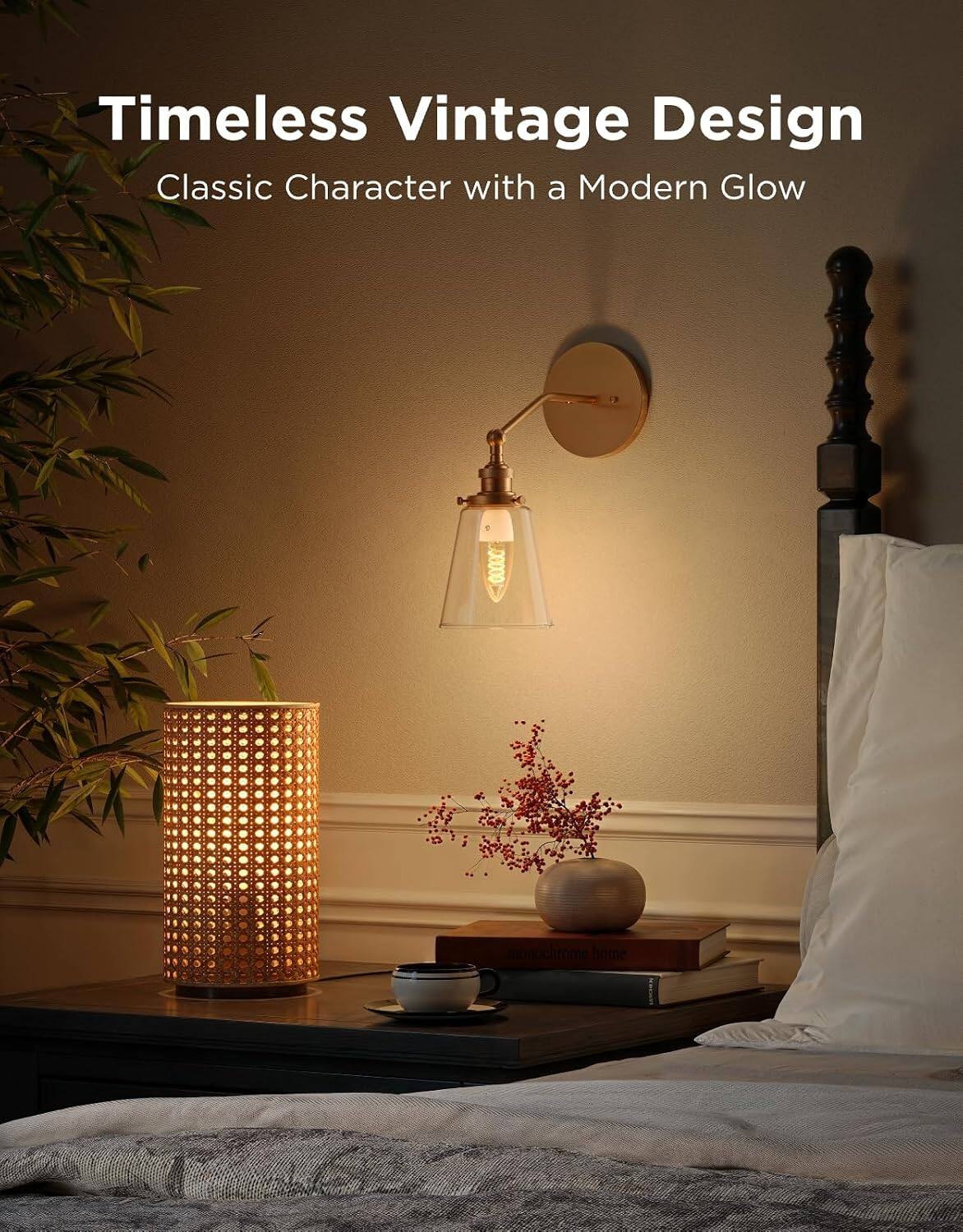 Timeless Vintage Design  
Classic Character with a Modern Glow