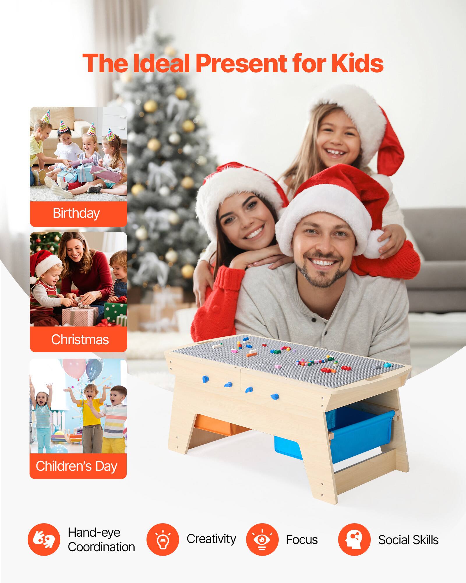 The Ideal Present for Kids

- Birthday
- Christmas
- Children's Day

- Hand-eye Coordination
- Creativity
- Focus
- Social Skills