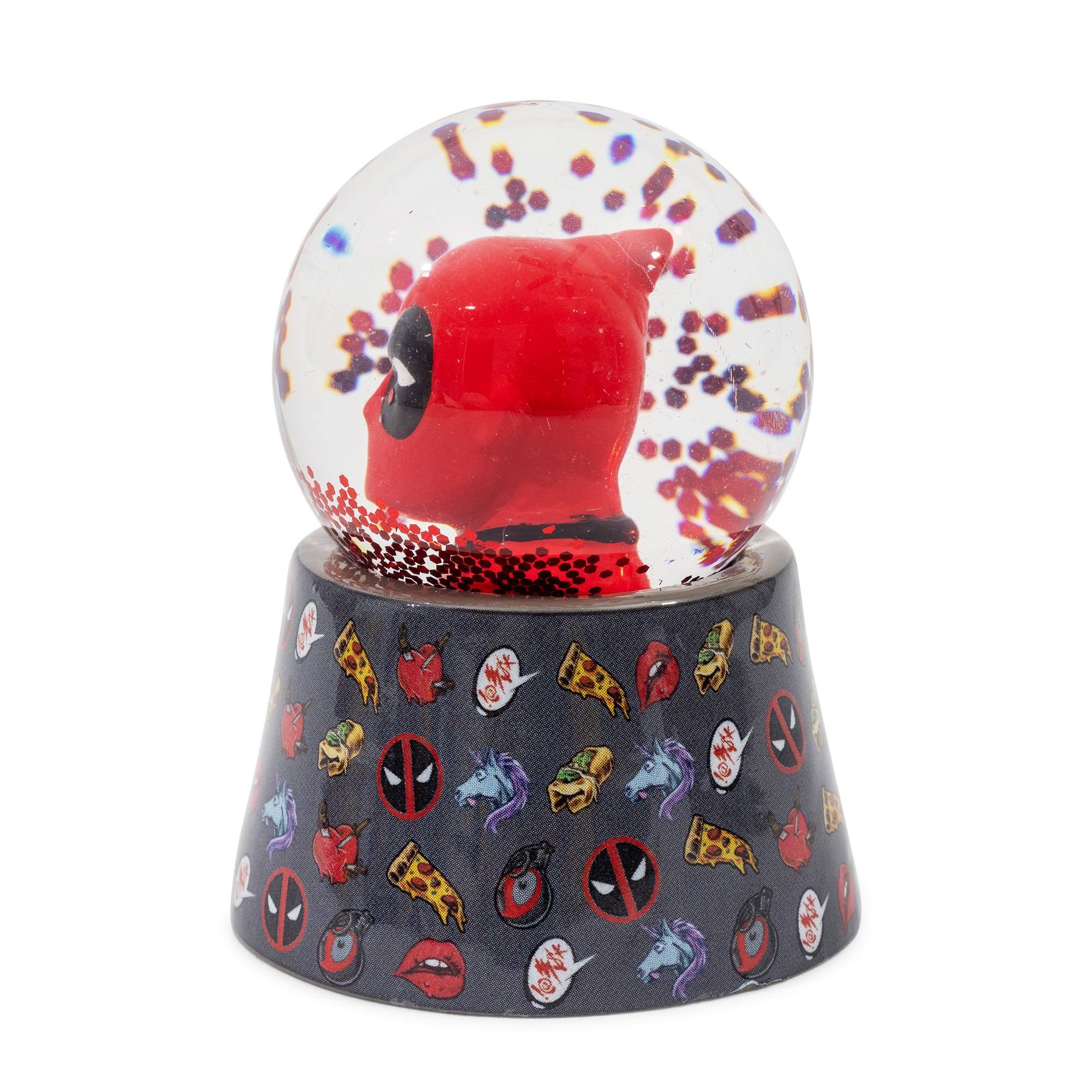 Alt View 10. Marvel - Marvel Deadpool 3-Inch Mini Light-Up Snow Globe - Red.