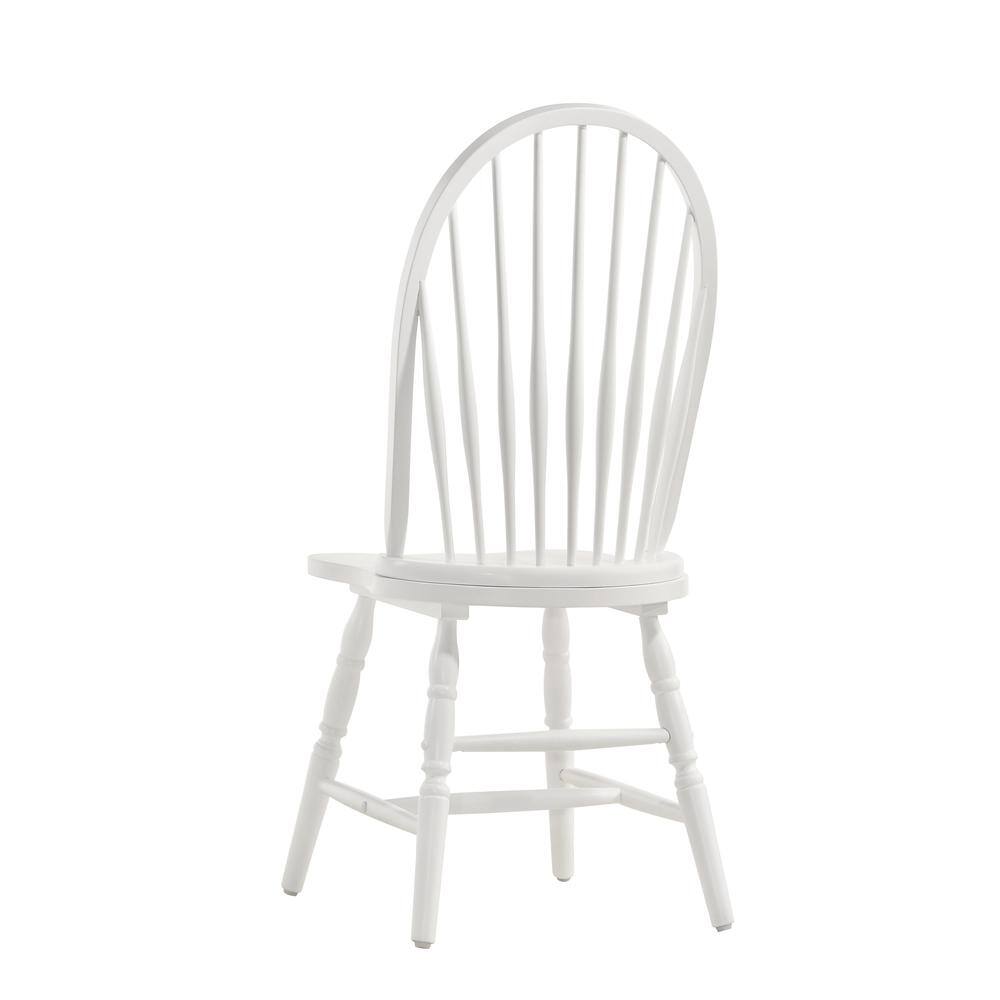 Alt View 2. Carolina Chair & Table - Windsor Dining Chair - Pure White - White.