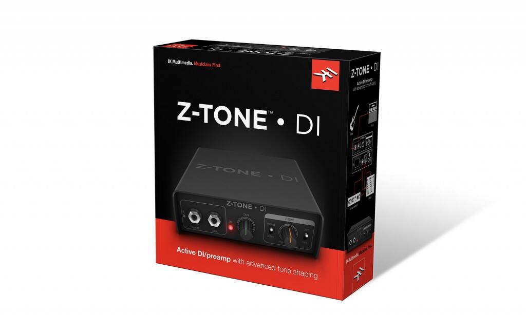 IK Multimedia. Musicians First.  
Z-TONE DI  
Z-TONE - DI  
Z-TONE DI  
CAIN 2-T0M  
Active DI/preamp with advanced tone shaping
