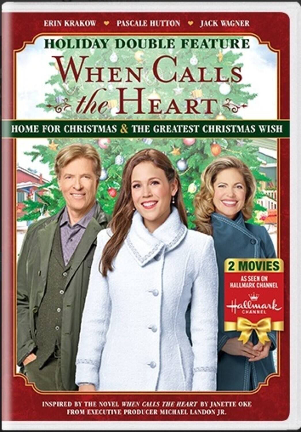 Front. When Calls The Heart: Holiday Double Feature: The Greatest Christmas Wish And Home For Christmas   - DVD.