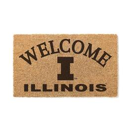 Jardine - Illinois Fighting Illini 18" x 34" Welcome Coir Doomat - Brown
