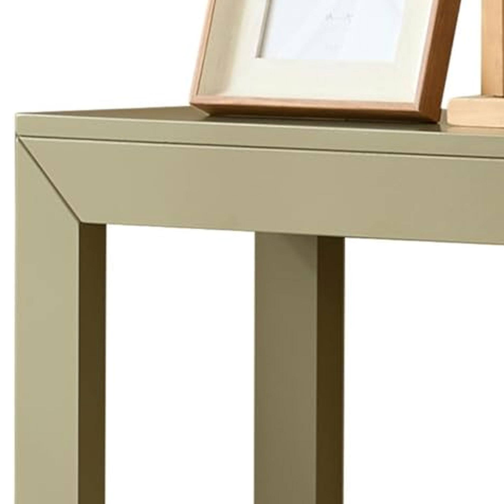 Back. Kings Brand Furniture - Kings Brand Furniture Russel Long Console Table - Minimalist and Slim Entryway Table for Decorative Displays, Sofa Table - Lemon pepper.