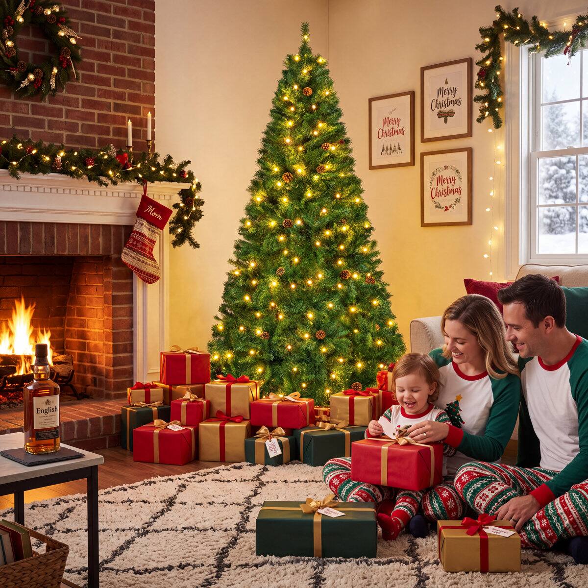 Merry Christmas  
Mom  
English