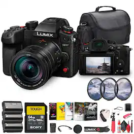 Panasonic - Lumix GH7 Mirrorless Micro Four Thirds Camera with 12-60mm f/2.8-4 Lens Bundle (International Version)