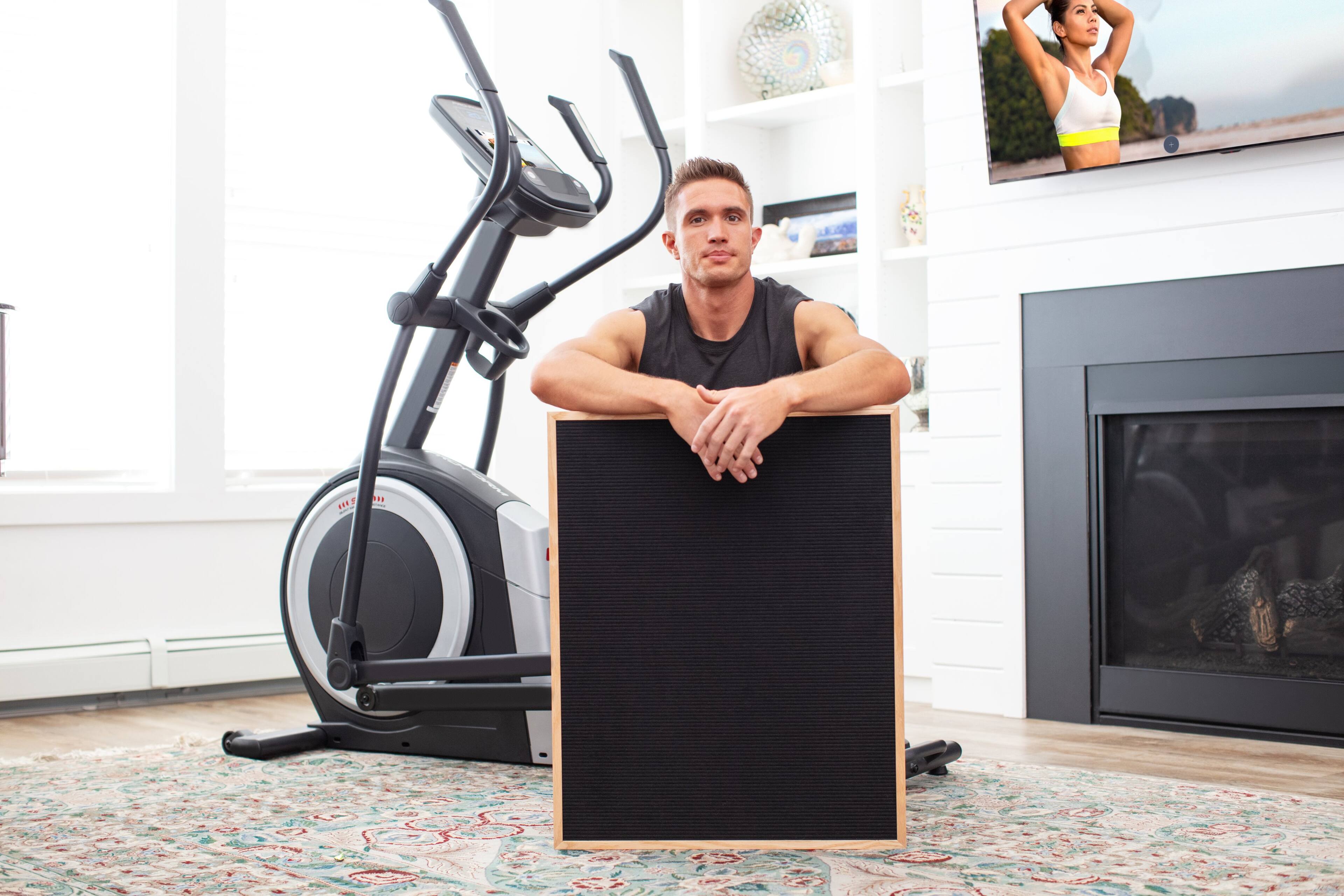 Alt View 29. ProForm - ProForm Carbon EL Elliptical with Adjustable Stride & Incline, 30-Day iFIT Membership for Studio & Global Workouts - Black.