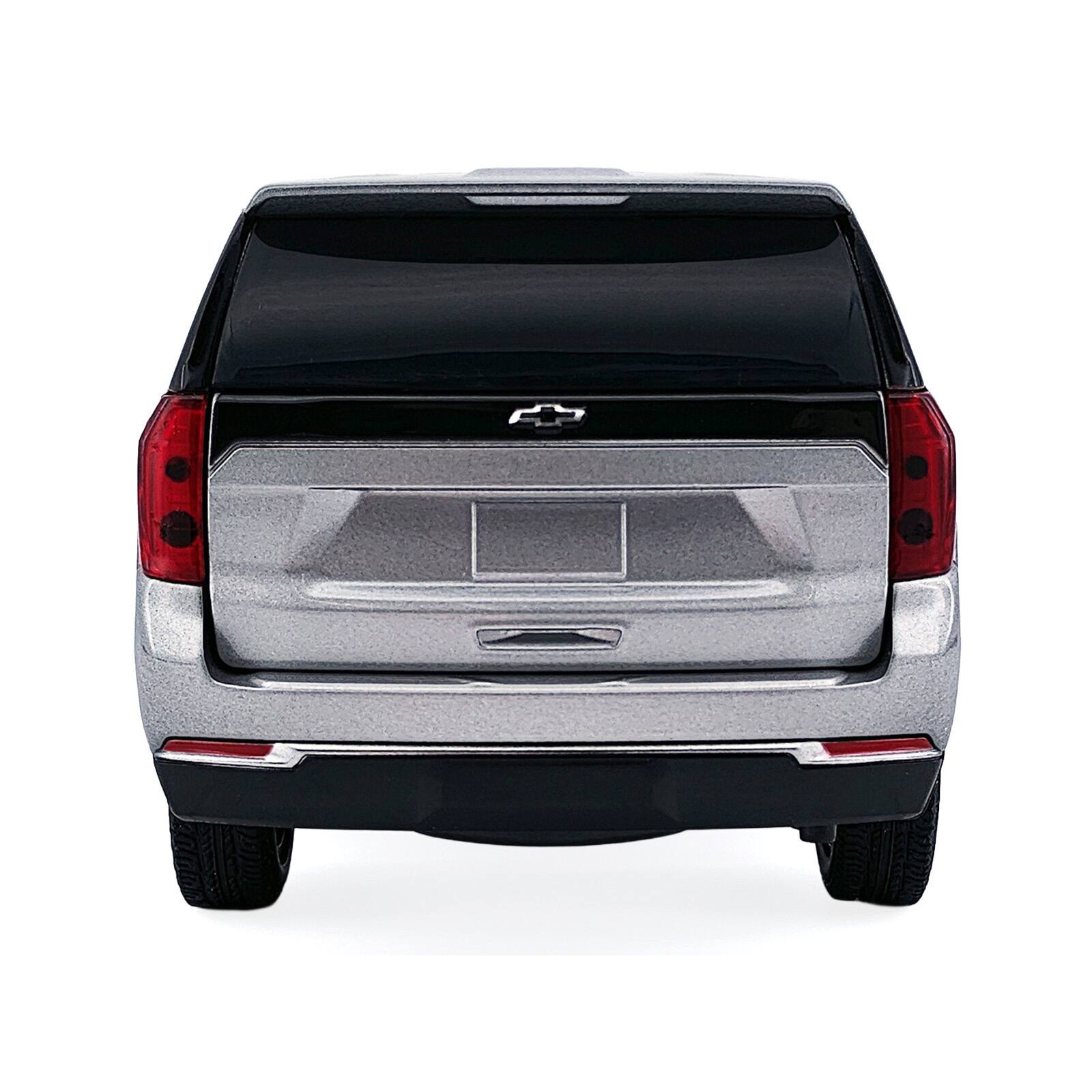 Alt View 4. Motormax - 2025 Chevrolet Tahoe PPV Silver Metallic "Custom Builder's Kit" Series 1/24 Diecast Model Car by Motormax.