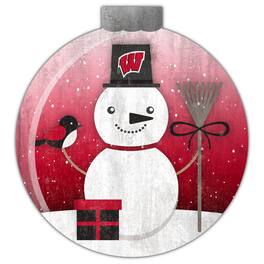 Fan Creations - Wisconsin Badgers 12'' Snow Globe Wall Art - Multicolor