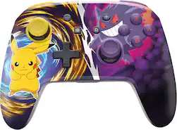 PowerA - Enhanced Wireless Controller for Nintendo Switch - Pikachu vs. Gengar - Front_Zoom