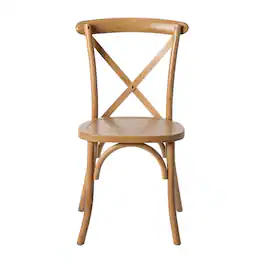 Flash Furniture - Advantage Light X-Back Chair - Brown