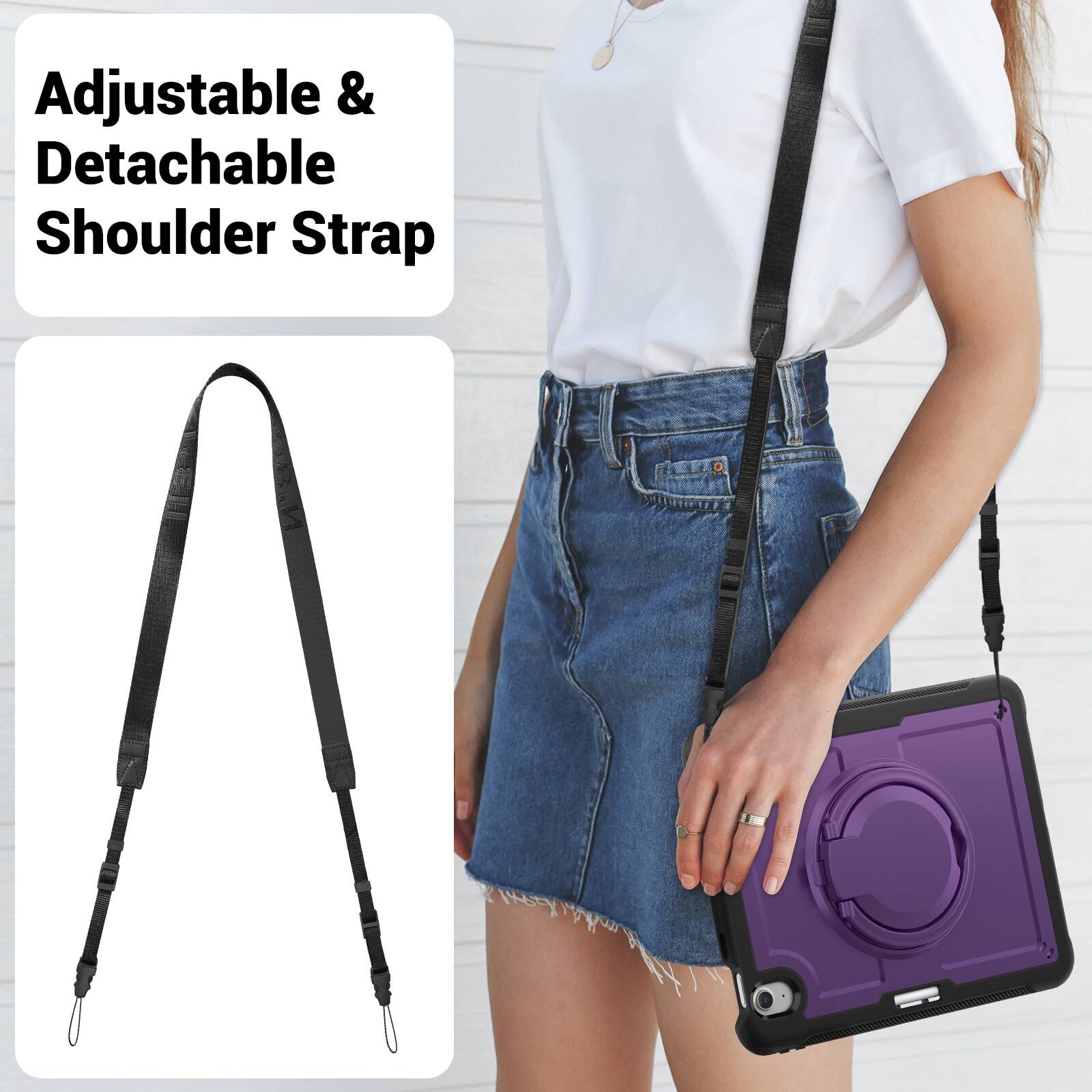 Adjustable & Detachable Shoulder Strap