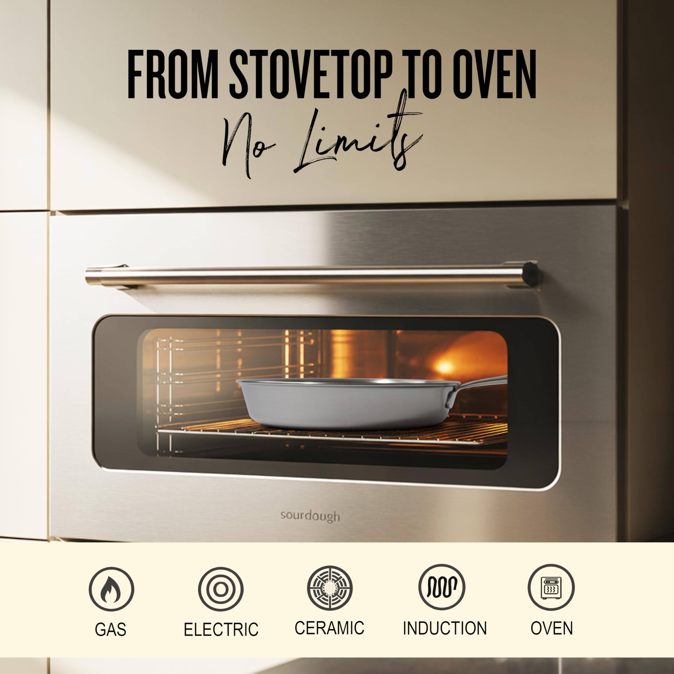 FROM STOVETOP TO OVEN  
No Limits  

GAS  
ELECTRIC  
CERAMIC  
INDUCTION  
OVEN
