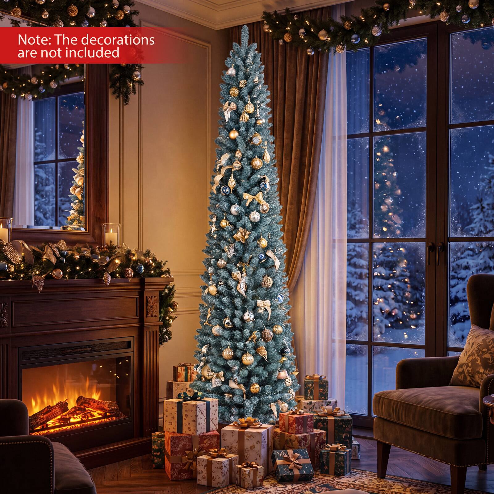 Note: The decorations are not included