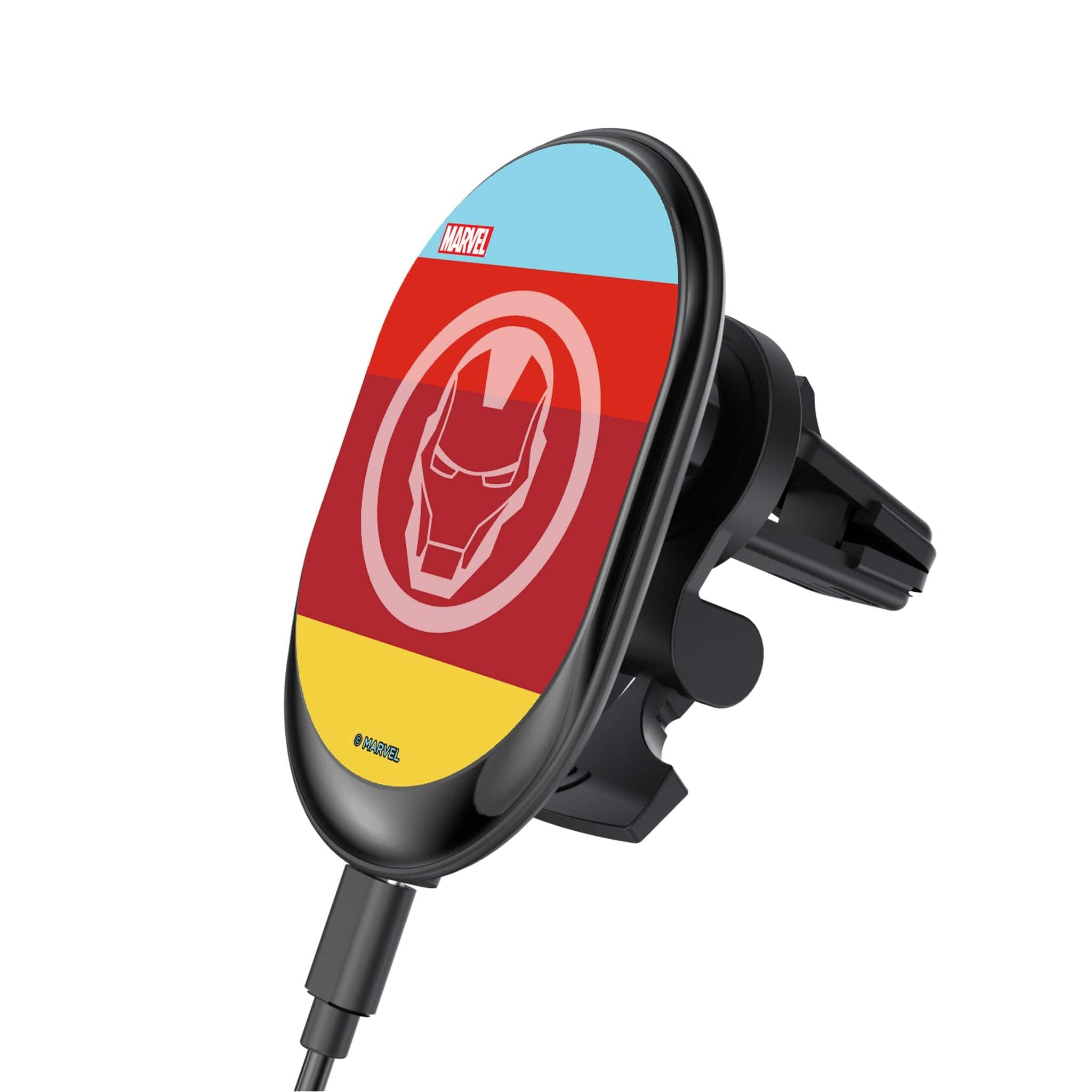 Keyscaper - Marvel Sigil Wireless Mag Car Charger - Iron Man