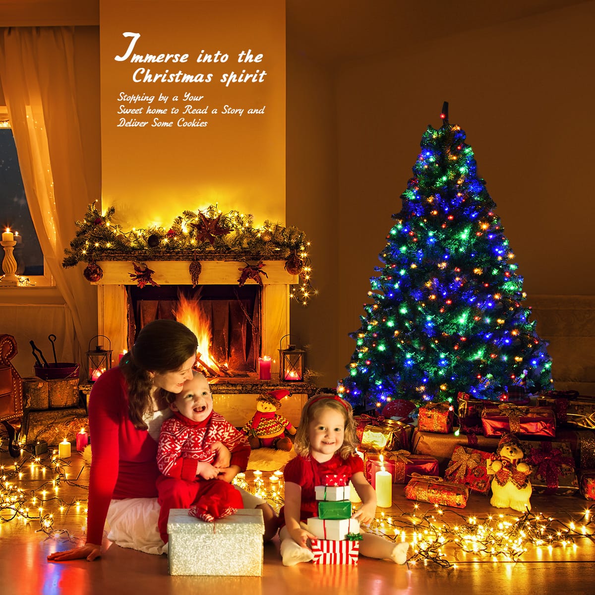 Immerse into the Christmas spirit by stopping by a sweet home to read a story and deliver some cookies.