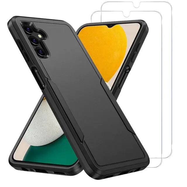 Front. Entronix - Entronix Bundle for Galaxy A16 - Soft-Touch Dual-Layer Case & 2 Screen Protectors - Black.
