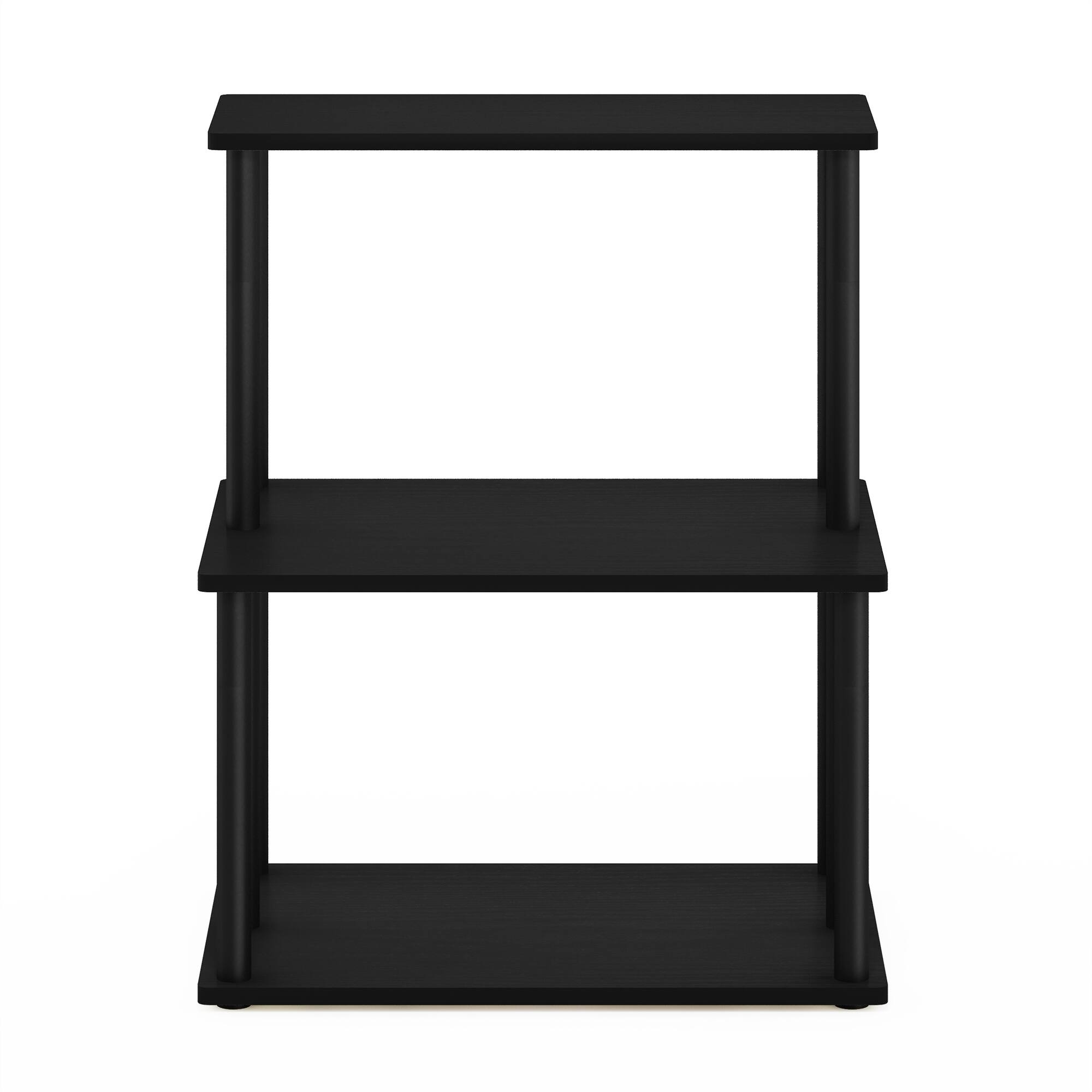 Alt View 2. Furinno - Turn-N-Tube 3-Tier Toolless Kitchen Storage Shelf - Americano/Black.