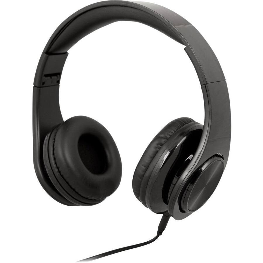 Alt View 1. Urban Factory - Urban Factory Movee: 3.5 MM Wired Circum Headset - Stereo - Wired - 32 Ohm - 20 Hz to 20 kHz - On-ear, Over-the-head - Red.