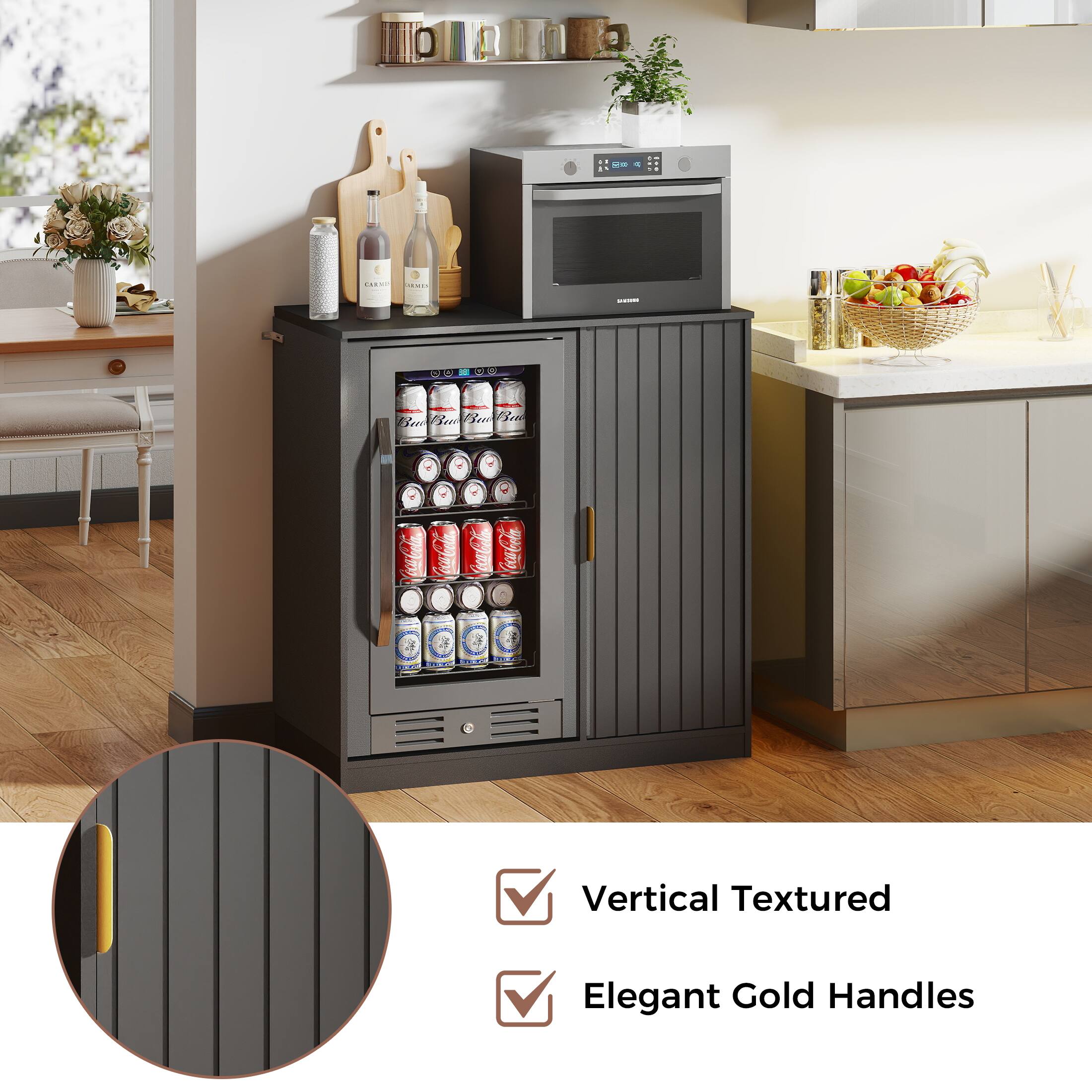 100% -- - .... .... I O - O1G Be Bore o Bre uO a CosCol Coca-Cola

Vertical Textured
Elegant Gold Handles