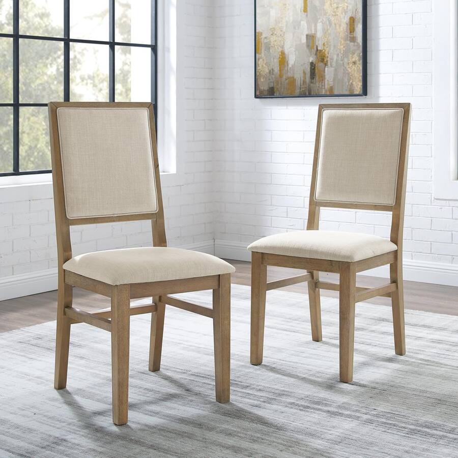 Bac Roo Crosley Furniture Joanna 2 Piece Upholstered Back Dining Chair Set ...