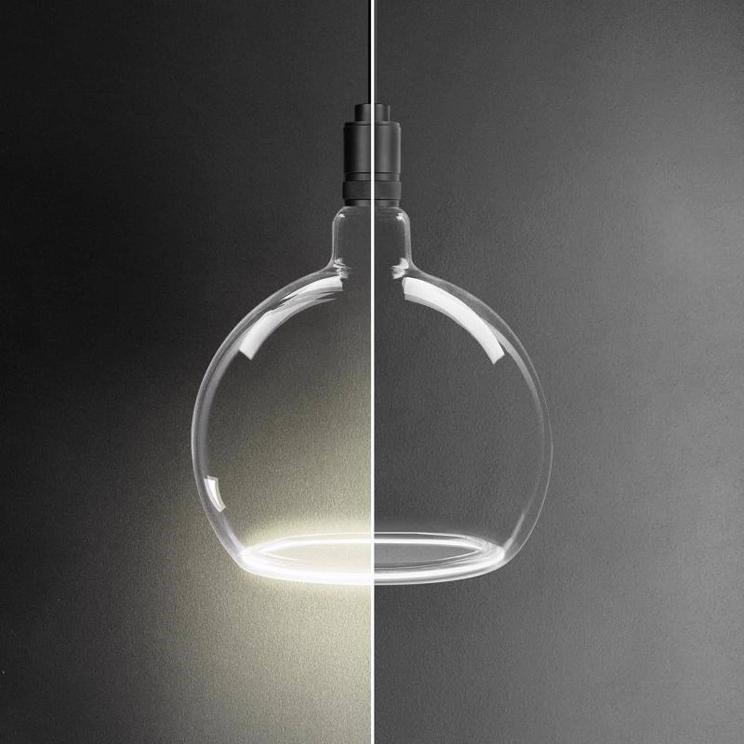 Alt View 2. FEIT ELECTRIC - Feit G63 E26 (Medium) Filament LED Bulb Soft White 60 Watt Equivalence 1 pk.