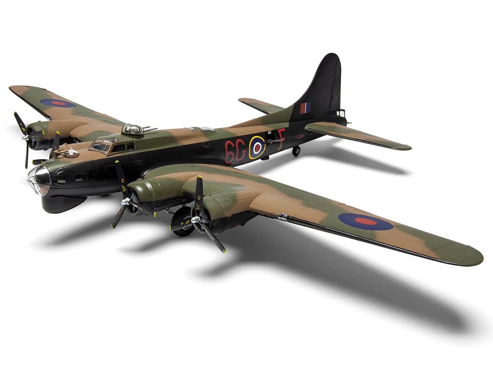 Left. Airfix - Level 3 Model Kit Boeing B-17G/Fortress Mk.III Aircraft with 2 Scheme Options 1/72 Plastic Model Kit by Airfix - Multi.