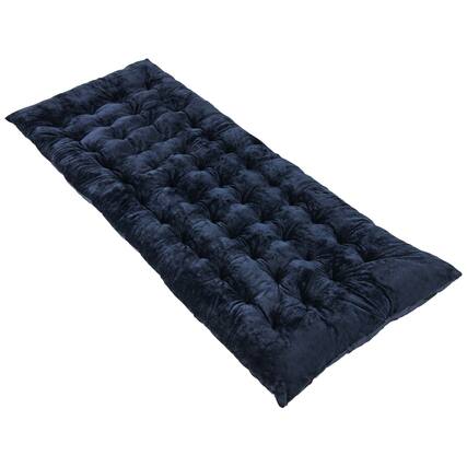 Front. Costway - Costway Camping Cot Pad Resting Crystal Velvet Outdoor Lightweight Backpacking - Navy.