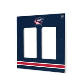 Keyscaper - Columbus Blue Jackets Double Rocker Lightswitch Plate - Multicolor