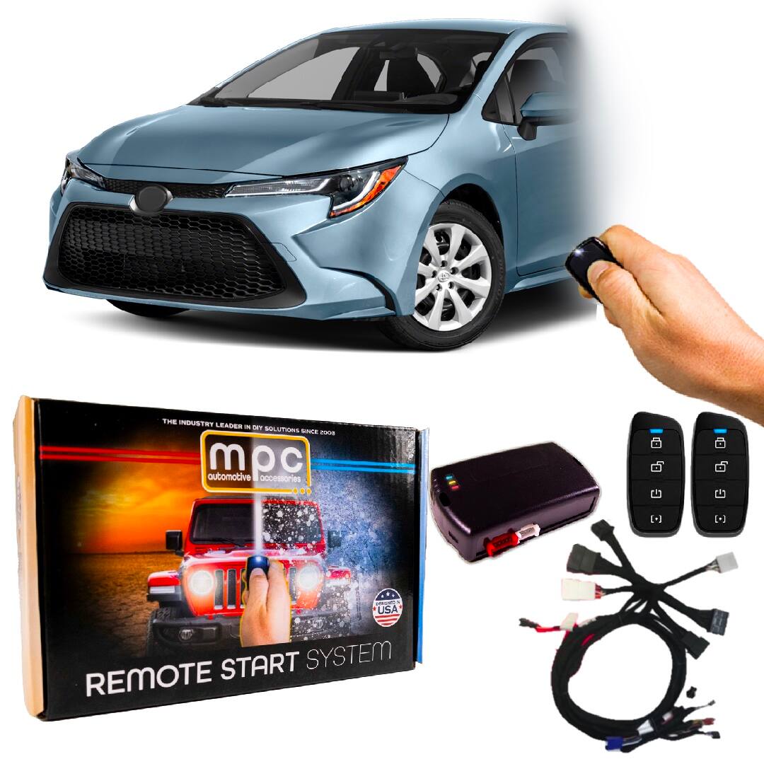 MPC - 4-Button Remote Start Kit For 2020-2022 Toyota Corolla - Plugin T-Harness - Black