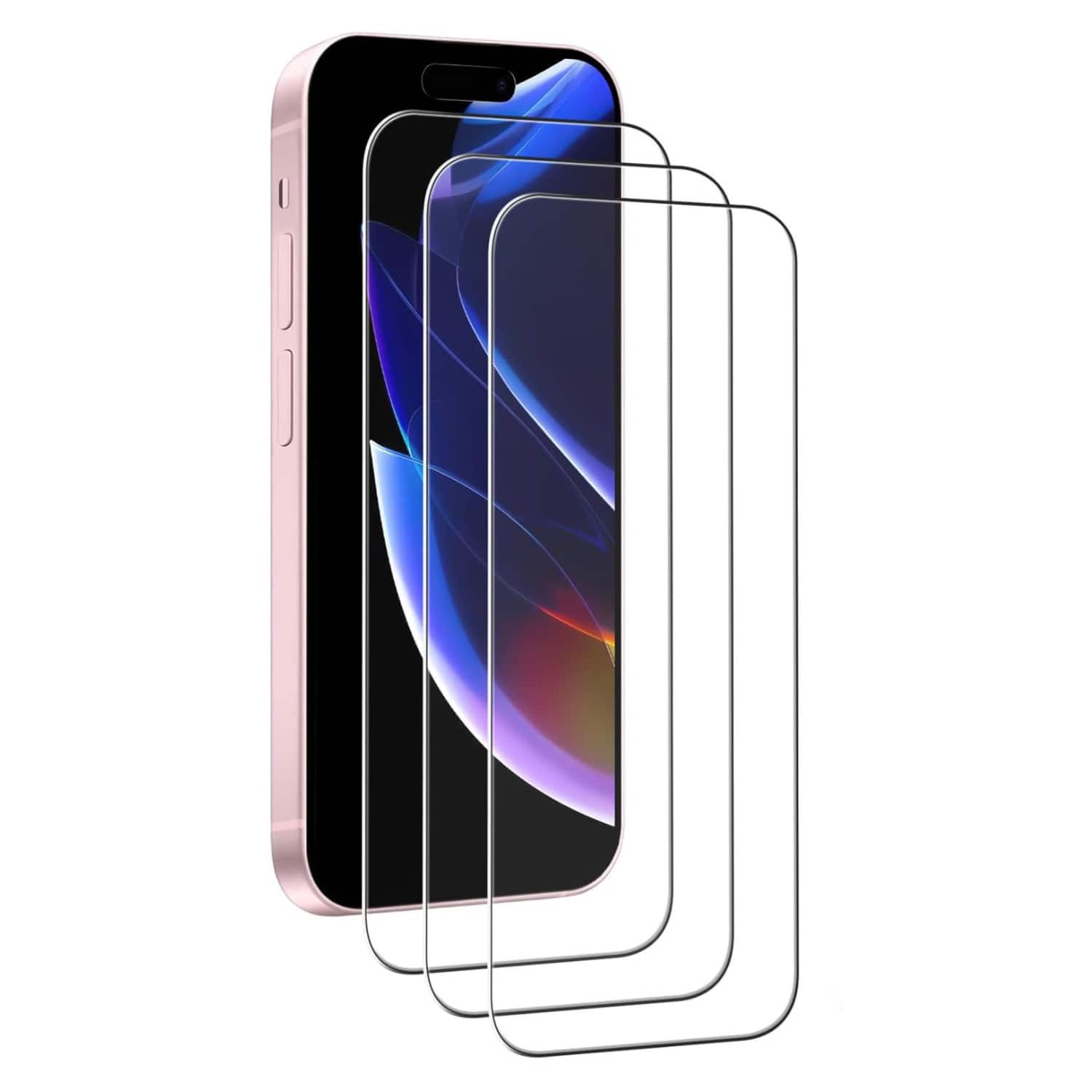 Stock Preferred - 3-Pack Tempered Glass Screen Protector For IPhone 16 - Clear