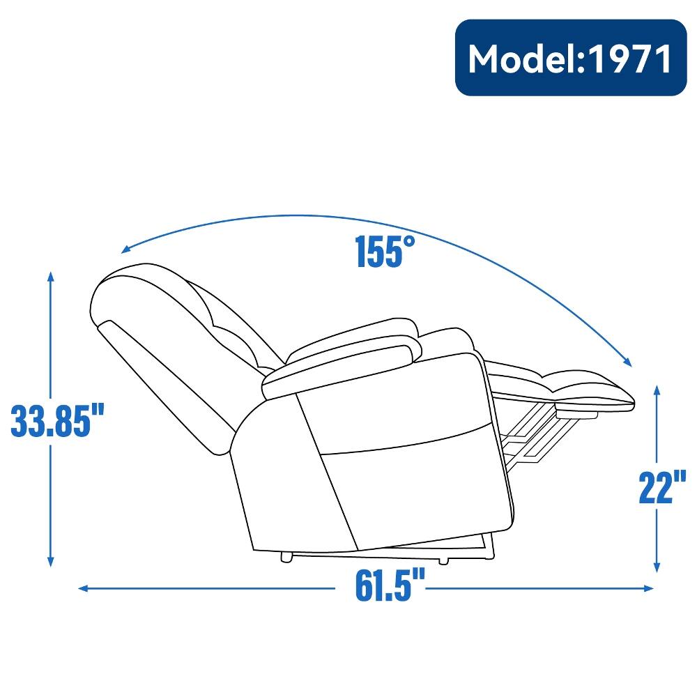Model: 1971  
155°  
33.85"  
22"  
61.5"
