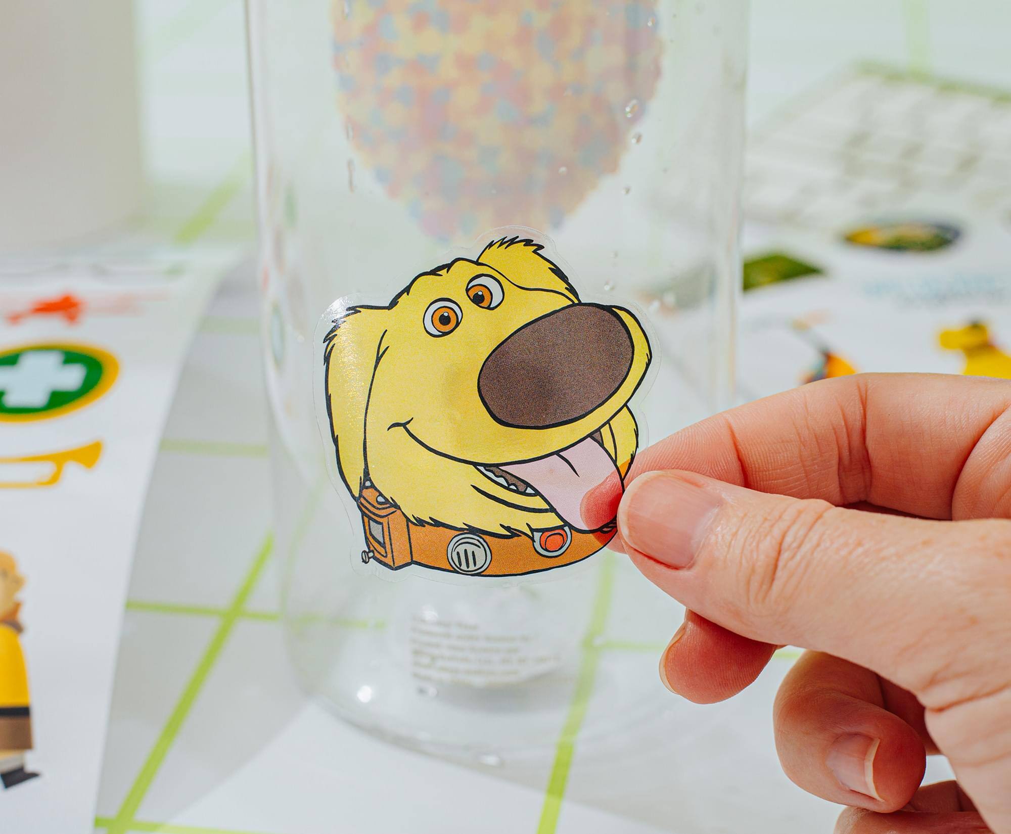 Alt View 3. Silver Buffalo - Disney Pixar Up 32-Ounce Twist Spout Water Bottle and Sticker Set - Multicolored.