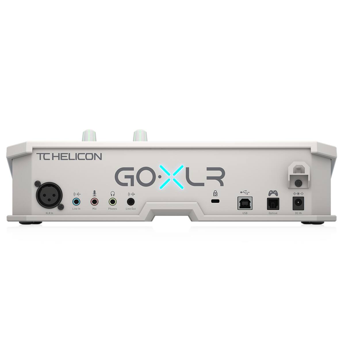 TC HELICON GO XLR  
Line In - Mic - Phones - Line Out  
USB - Optical - DC IN