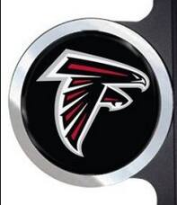 Alt View 1. PRORUN - Atlanta Falcons Automotive License Plate Frame with Team Badges - Multi.