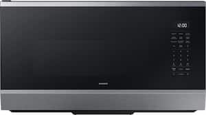 Samsung - 1.7 cu ft. Bespoke Smart Over-the-Range Microwave with Air Fry Max & Convection - Stainless Steel