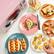 Left. Nostalgia - 0.9 cu. ft. 800-Watt Retro Microwave Oven - Pink.