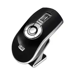 Adesso - IMOUSEP20 2.4 GHz Frequency 100 ft. Wireless Range Left/Right Hand Use Air Mouse Elite Wireless Presenter Mouse - Wireless - Black