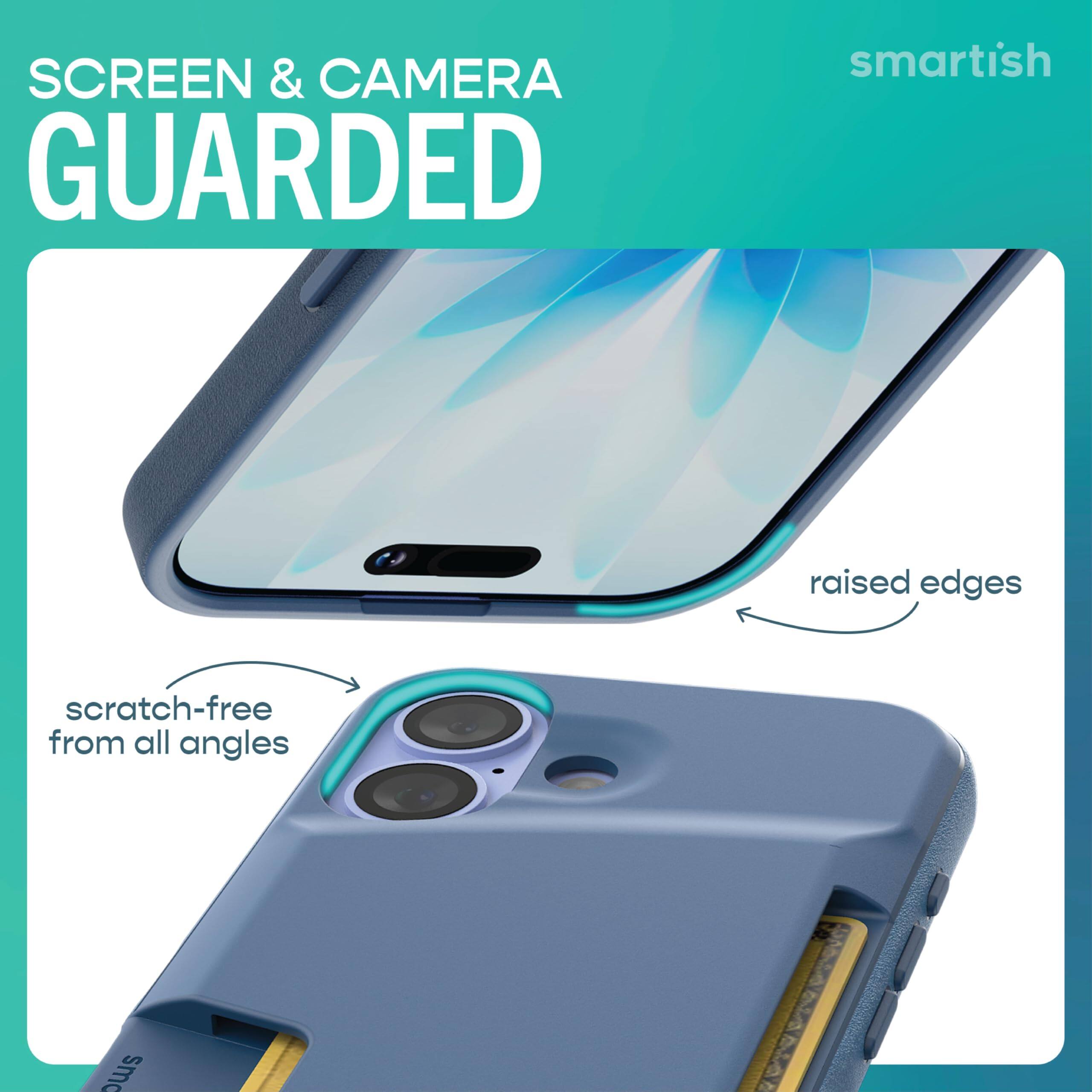 SCREEN & CAMERA GUARDED

smartish

raised edges

scratch-free from all angles
