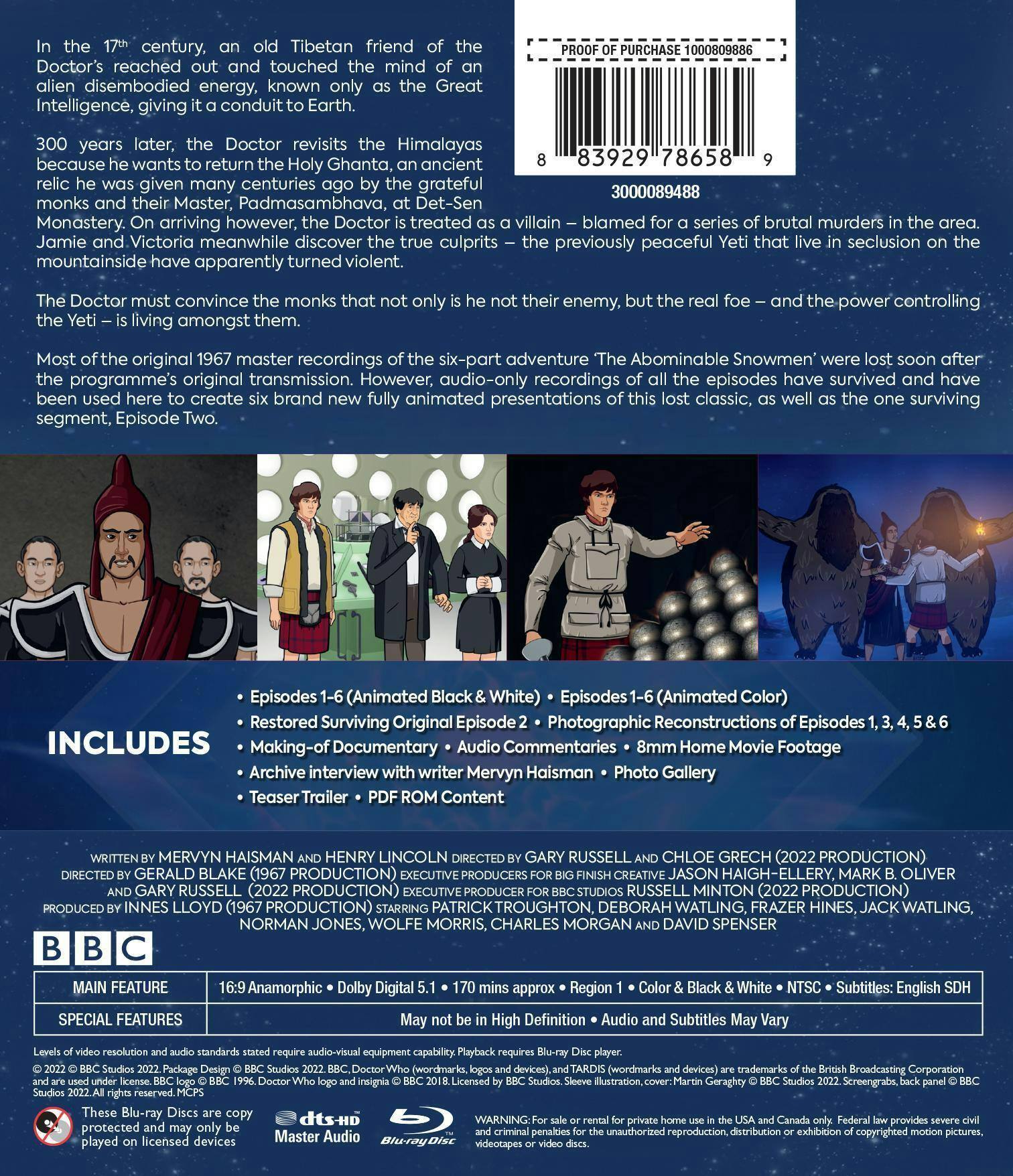 Angle. Doctor Who: The Abominable Snowmen [Blu-ray].