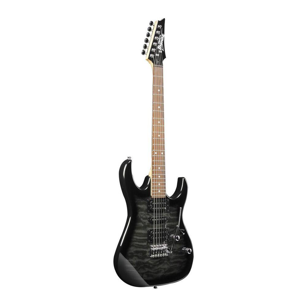 Angle. Ibanez - Ibanez GIO Series 6-String Electric Guitar, Transparent Black Sunburst.