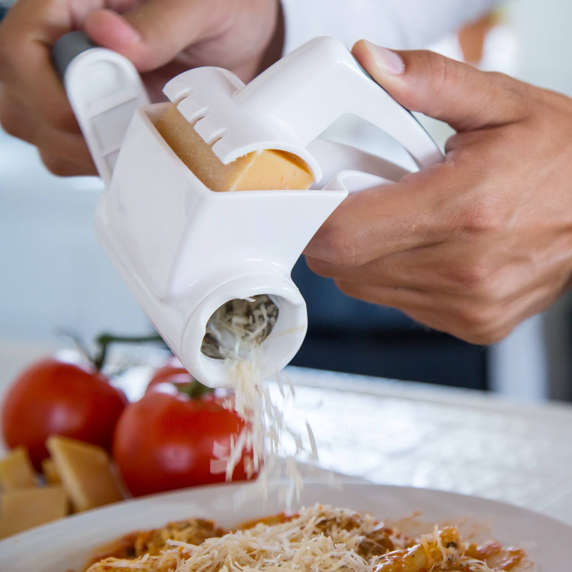 Alt View 2. Zyliss - Classic Rotary Grater - White.