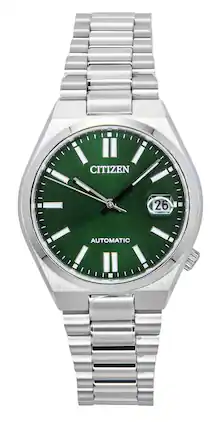 Citizen - Tsuyosa Stainless Steel Green Dial Automatic NJ0200-50X Unisex Watch - Silver