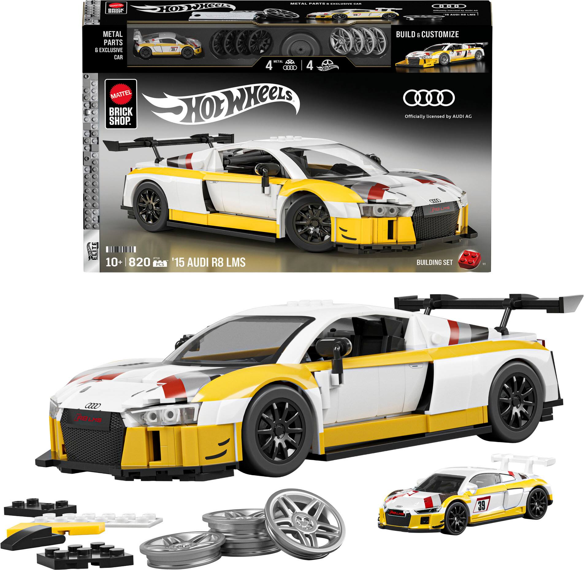 Mattel Brick Shop - Hot Wheels '15 Audi R8 LMS