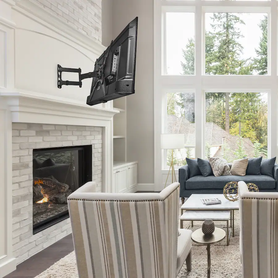 Wall Mount Channel Insignia™ Full Motion TV Wall Mount for Most 19–55