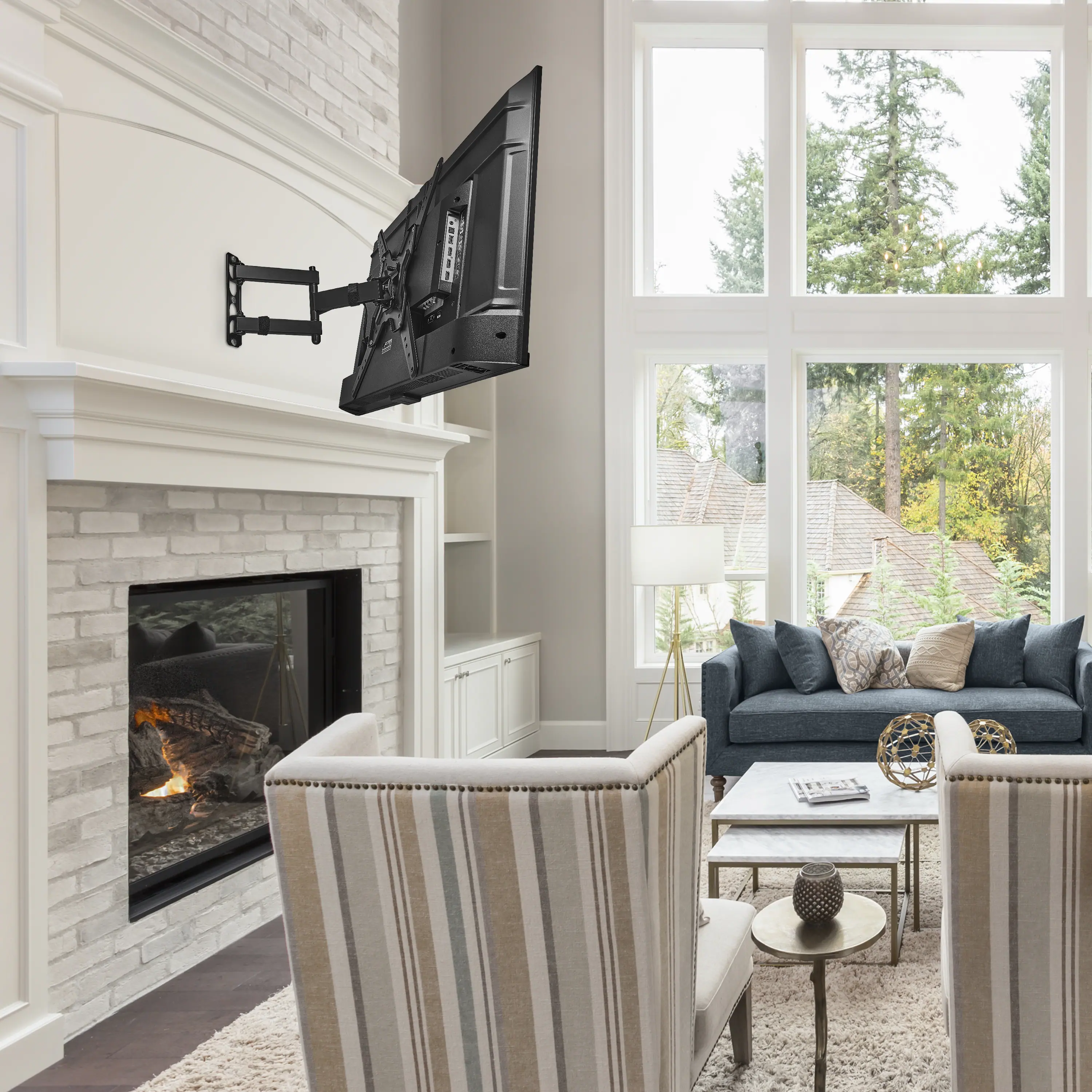 Insignia™ Full Motion TV Wall Mount for Most 19–55